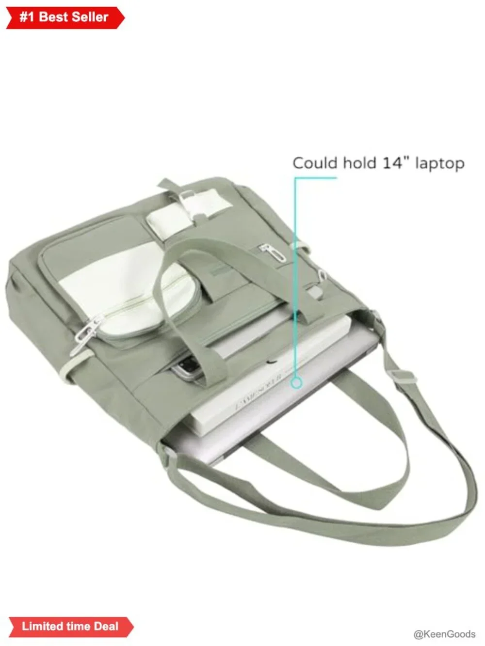Nylon Messenger Bag Kawaii Crossbody Purse Fits 14